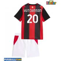 AC Milan Omari Hutchinson #20 Heimtrikotsatz Kinder 2026-27 Kurzarm (+ Kurze Hosen)